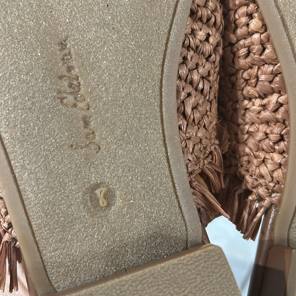 Sam Edelman Women's Reeta Mule Brown Open Weave Fringe Tassel Size 8 - Picture 12 of 12